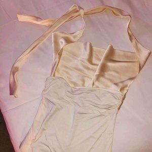 CATHERINE MALANDRINO COWL NECK LOW BACK SEXY TOP size S